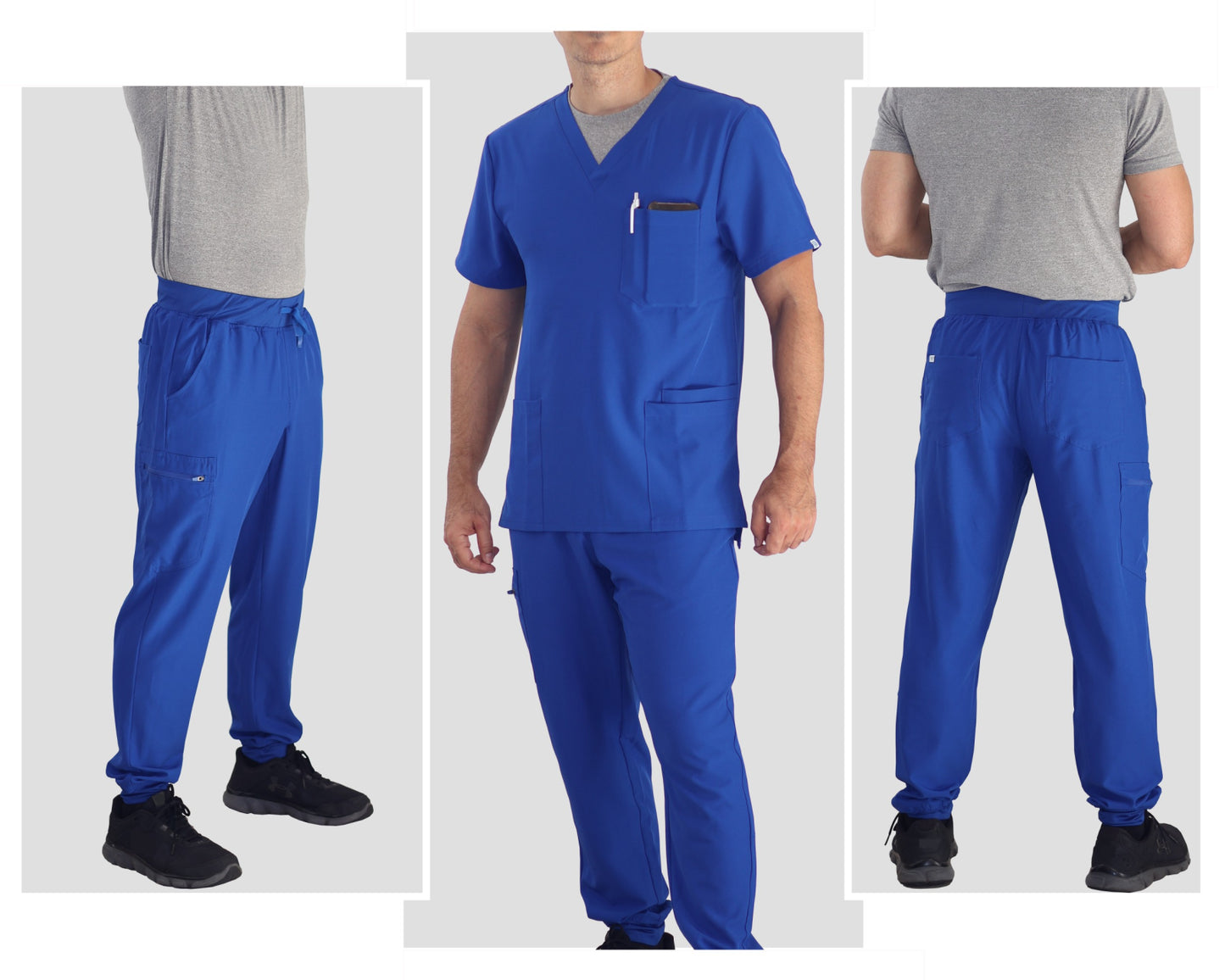 Men’s royal blue scrub bottom for nursing students or healthcare staff
